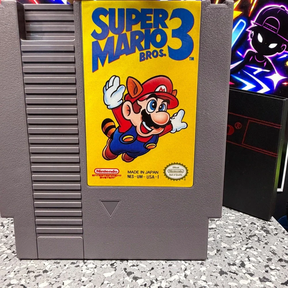 Super Mario Bros 3 Nintendo NES Game Cartridge NES-UM-USA-1 with Dust Sleeve